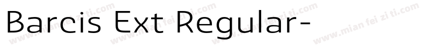 Barcis Ext Regular字体转换